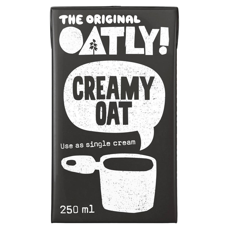 Oatly Creamy Oat Single Cream 250ml, imported from the UK