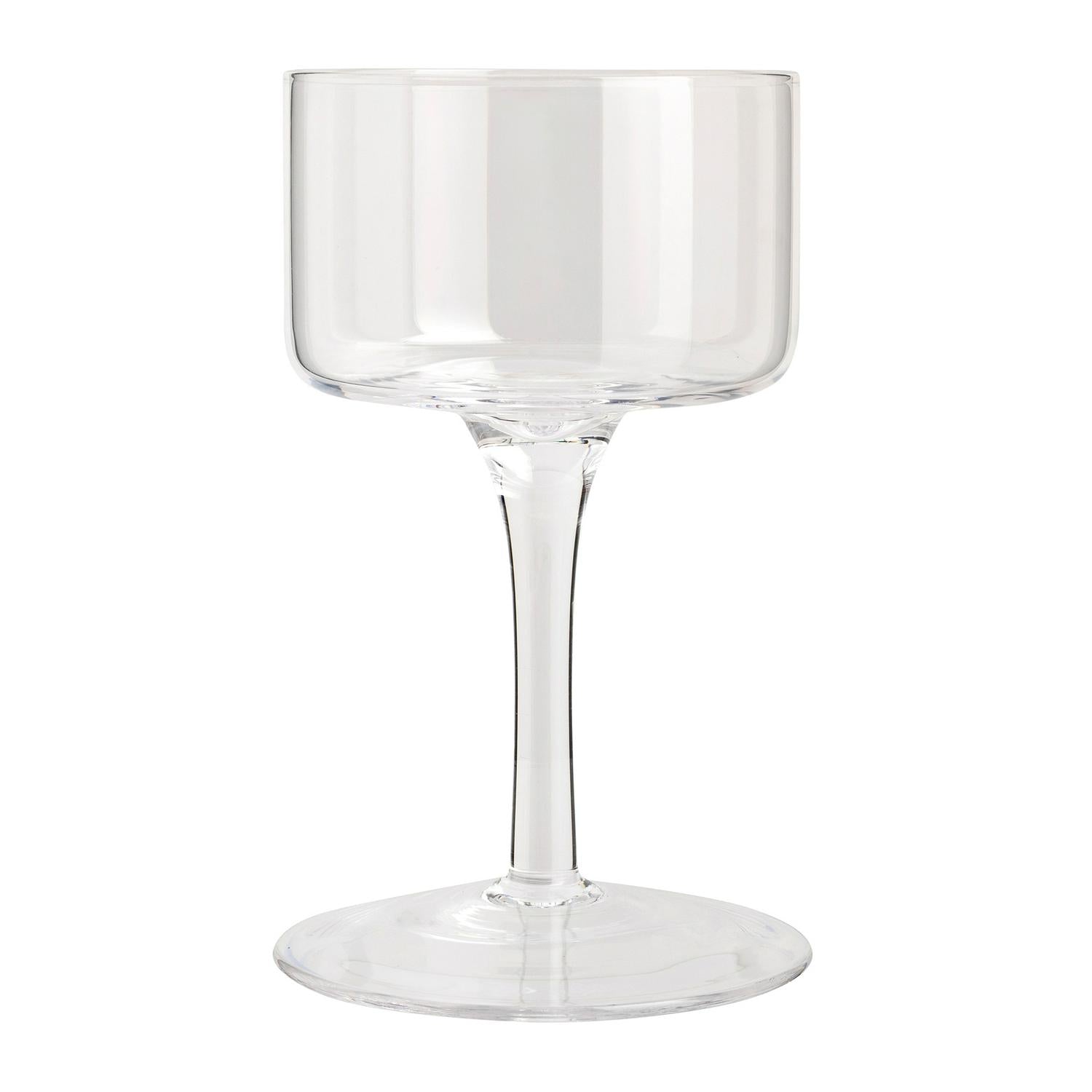 Habitat long stem glass pillar holder 15cm height, UK version
