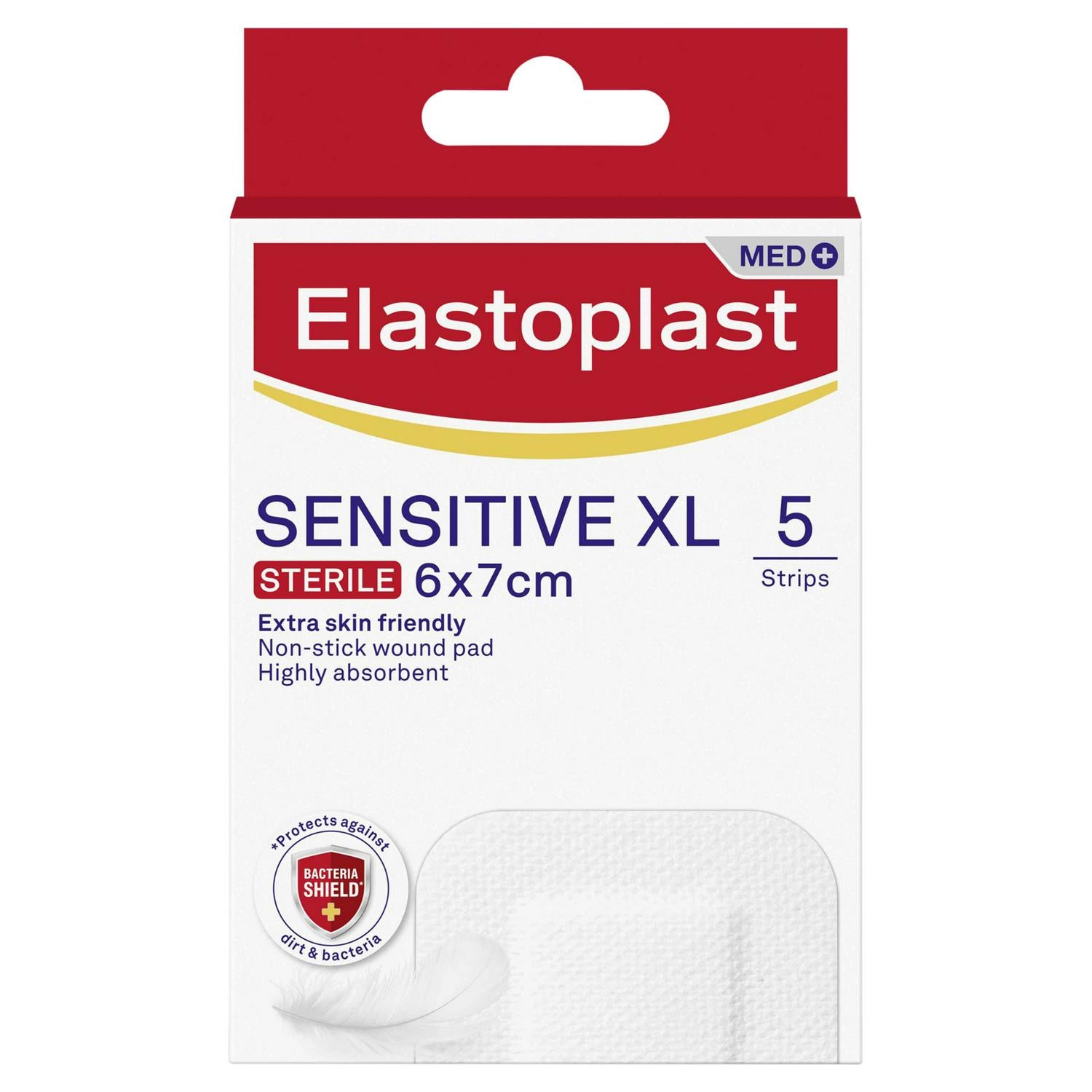 Elastoplast Med 5 Sensitive XL Dressings 6x7cm