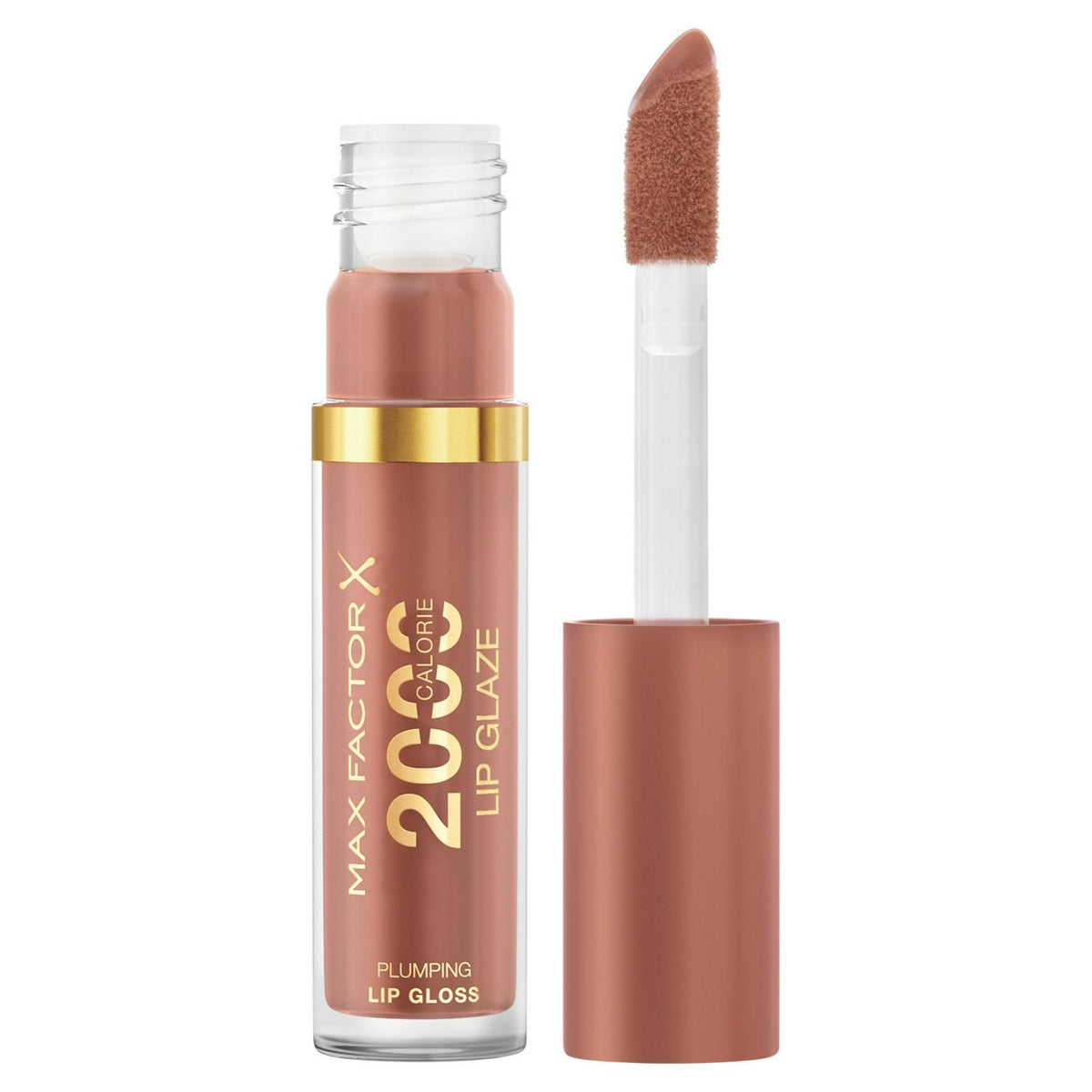 Max Factor tinted lip gloss in caramel swish shade, imported from the UK