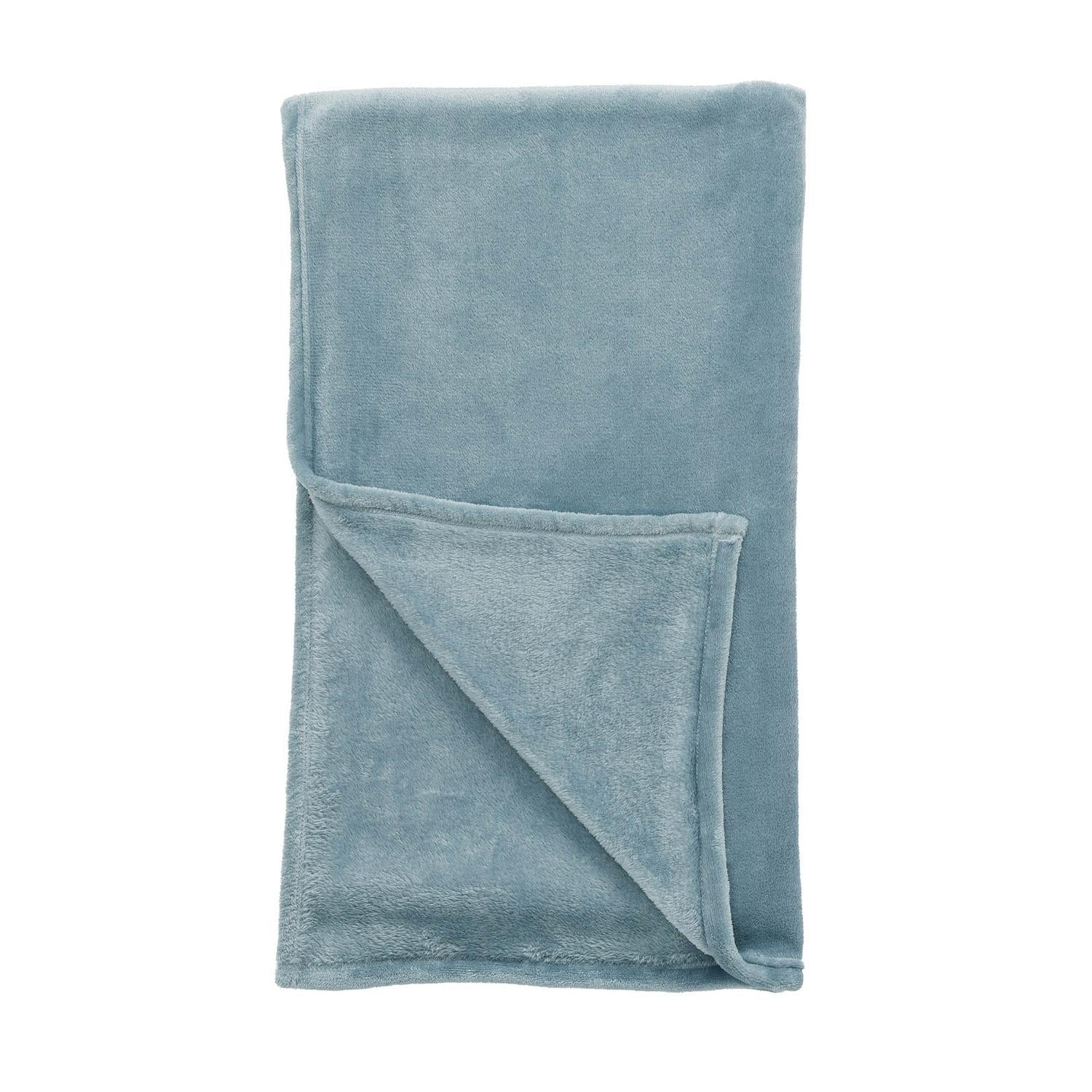 Sainsbury's Home Rustic Blue fleece throw 125 x 150cm (British brand)