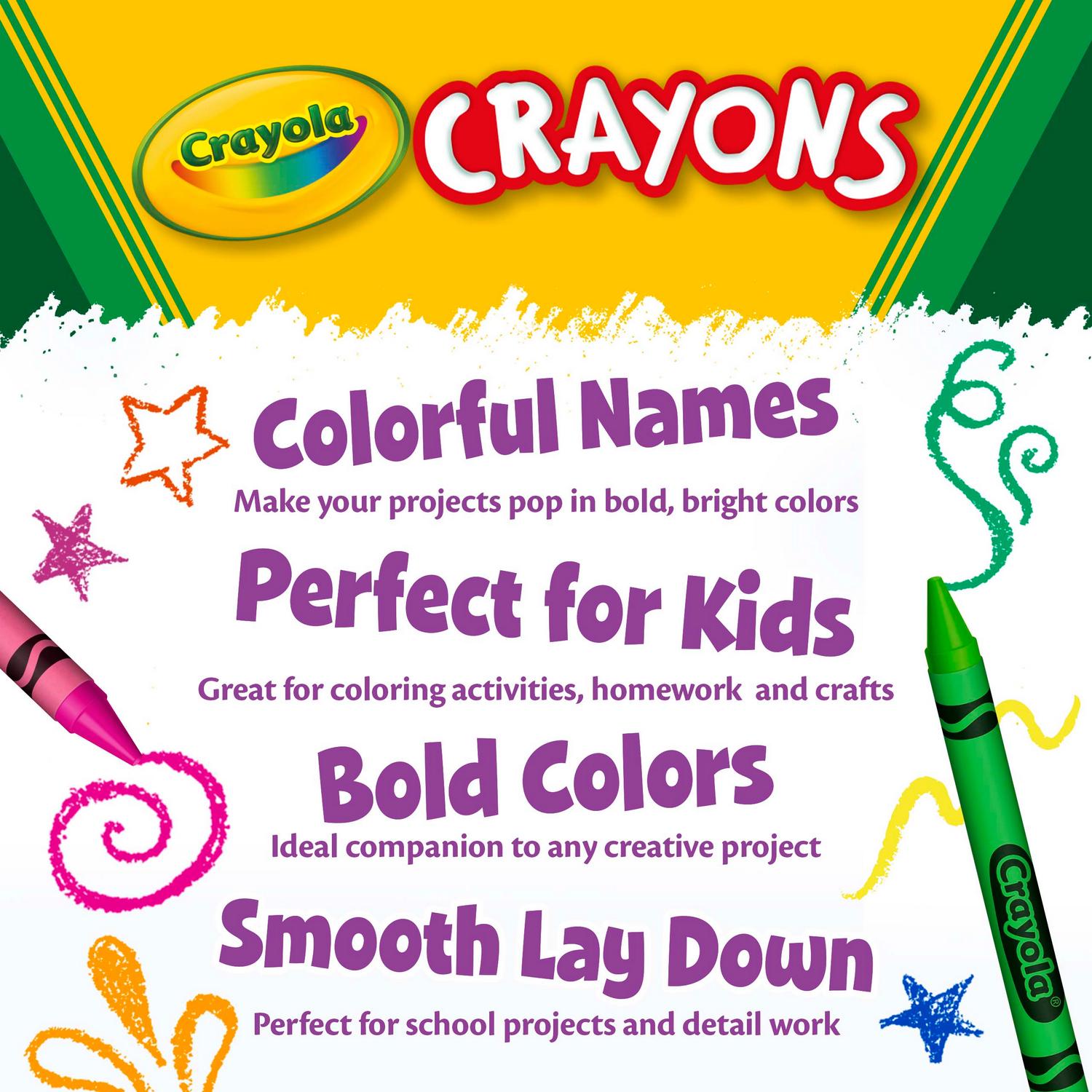 Crayola Assorted Wax Crayons 24 Pack - British product