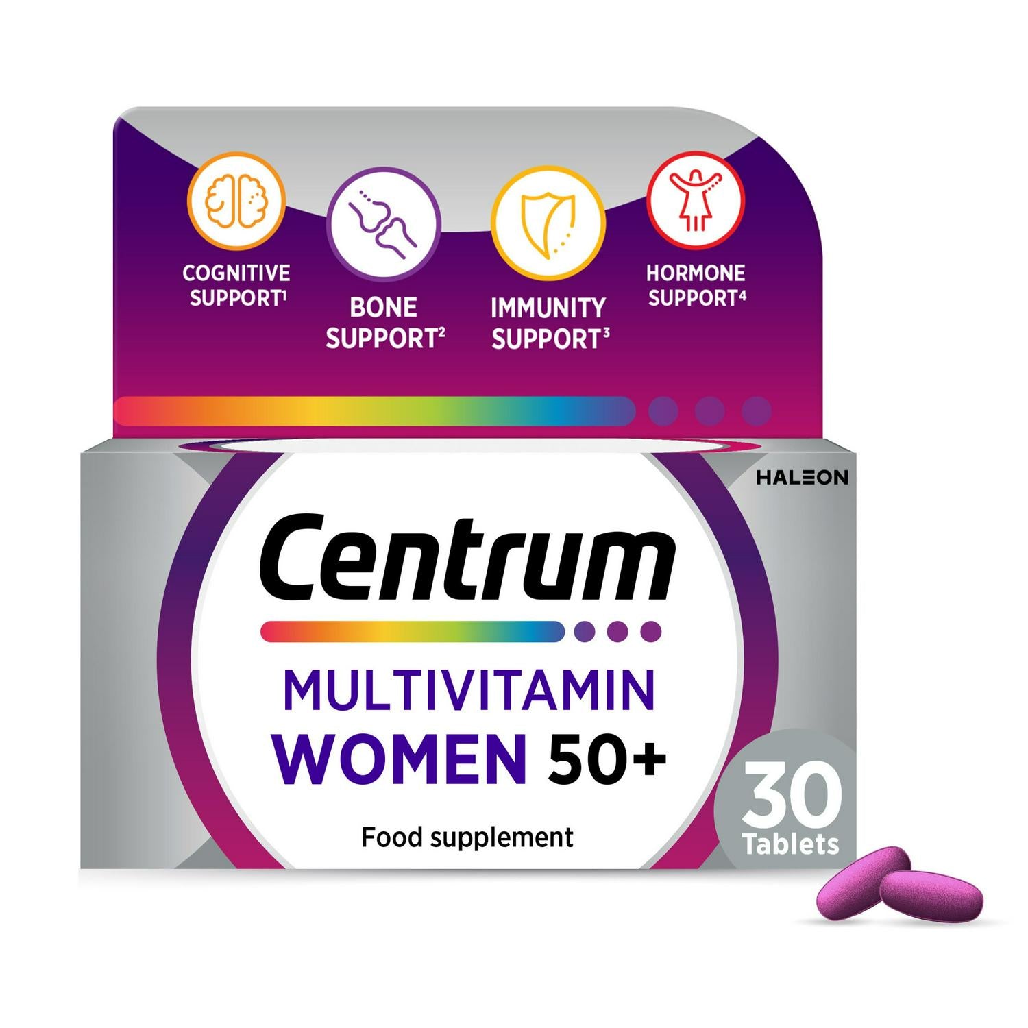 Centrum Women 50+ multivitamin tablets 30s - British product