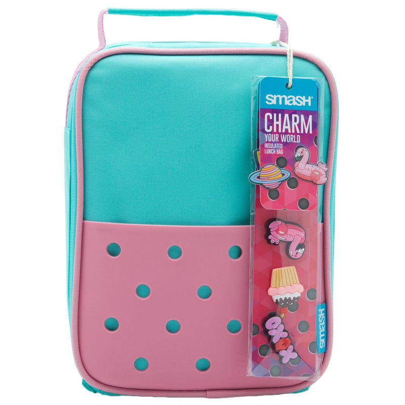 Smash Pink and Turquoise Lunch Bag 24cm (British brand)