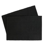 Habitat Ribbed Placemat Charcoal 2pk