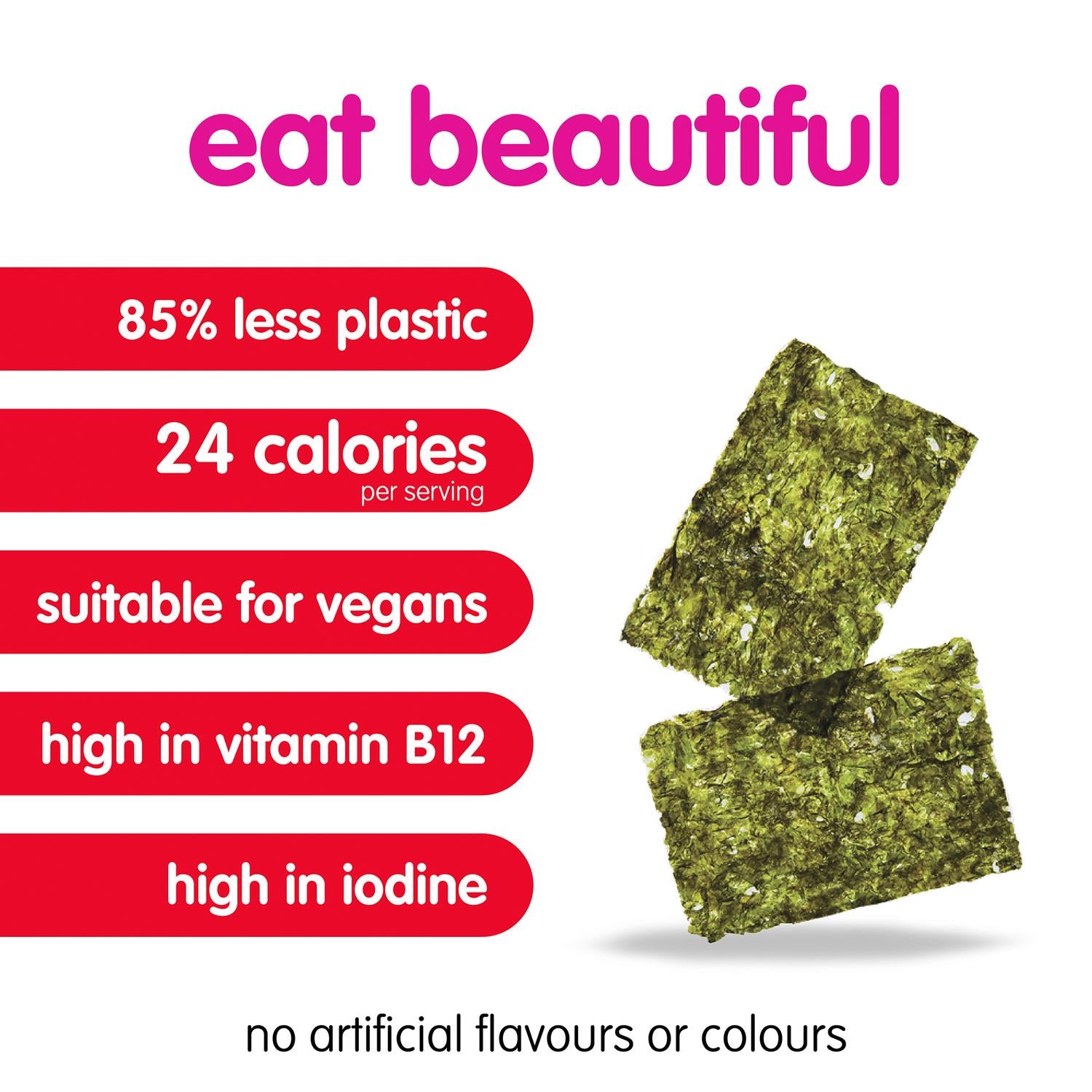 itsu Crispy Seaweed Sweet Soy Salt 4x5g, UK version