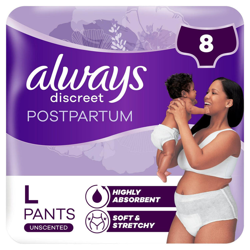 Always Discreet incontinence pants size L - British product