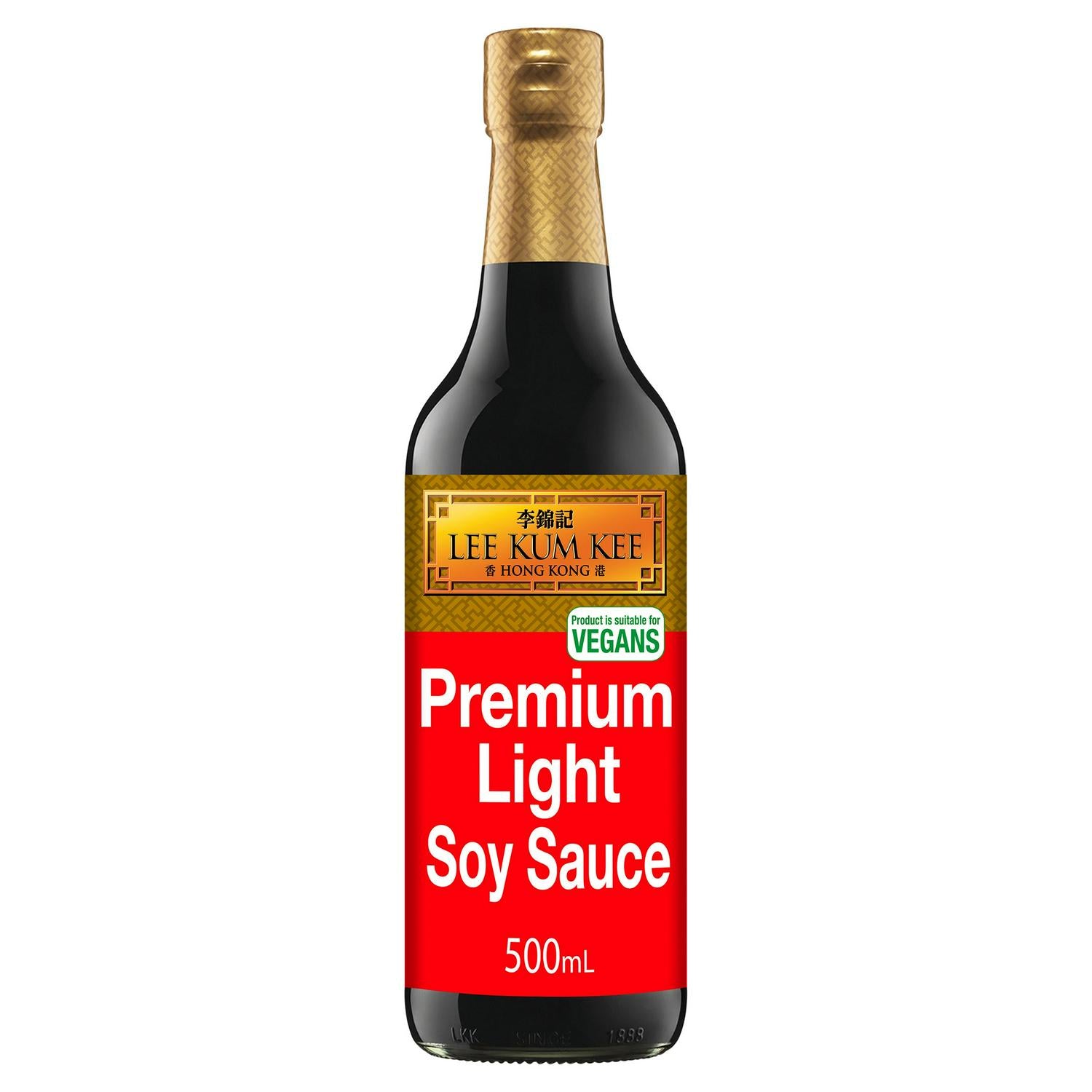 Lee Kum Kee premium light soy sauce 500ml, UK version