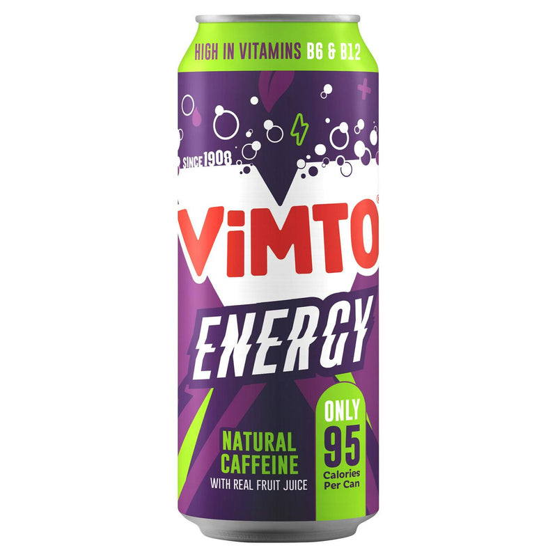 Vimto energy drink natural caffeine fruit juice 500ml (British brand)