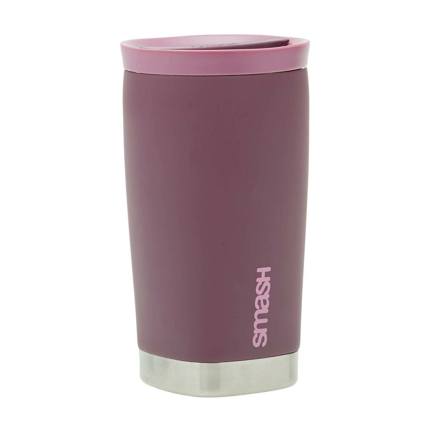 Smash Burgundy Travel Mug Stainless Steel Construction (British brand)