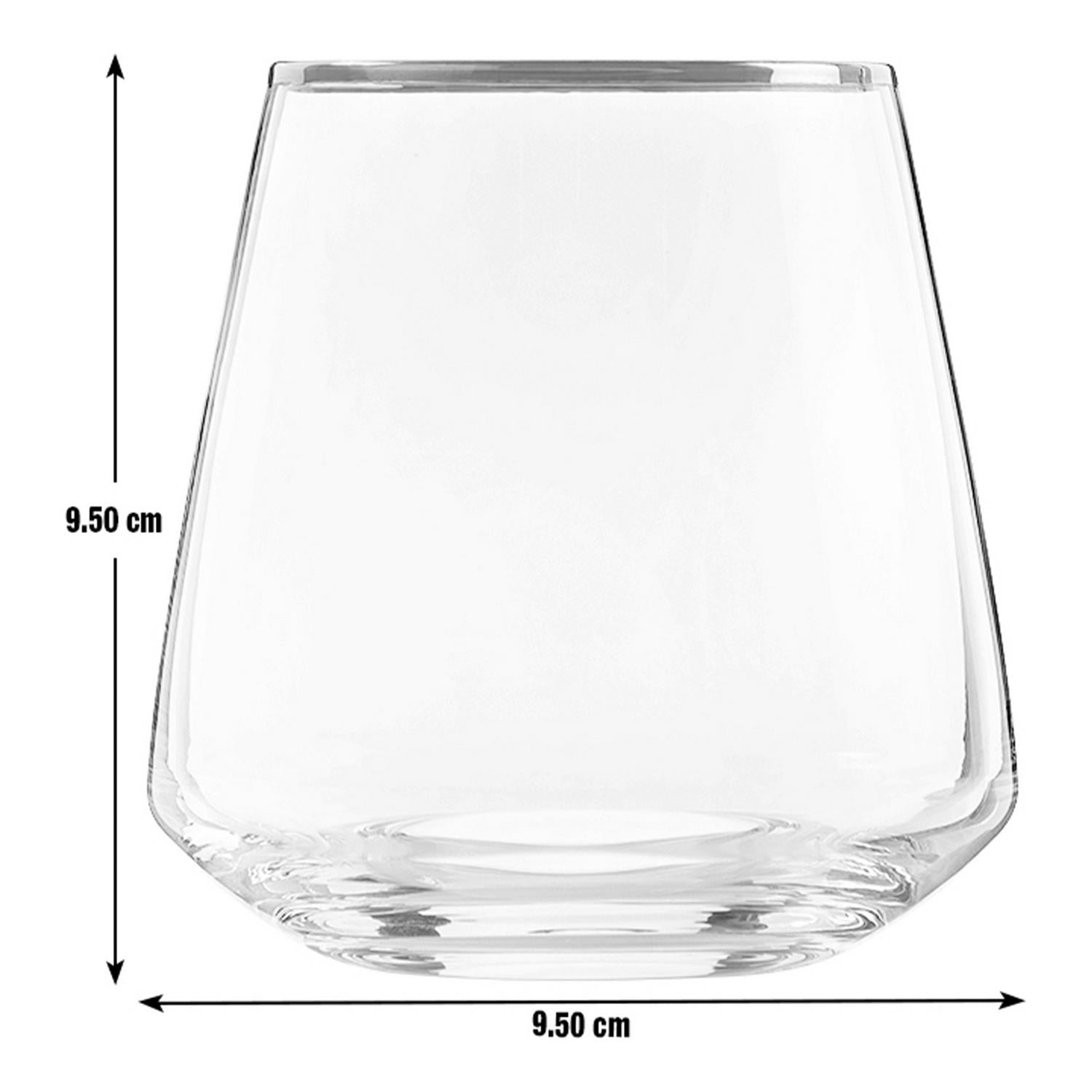 Habitat gold rim tumbler glassware item for drinks 354ml capacity, UK version