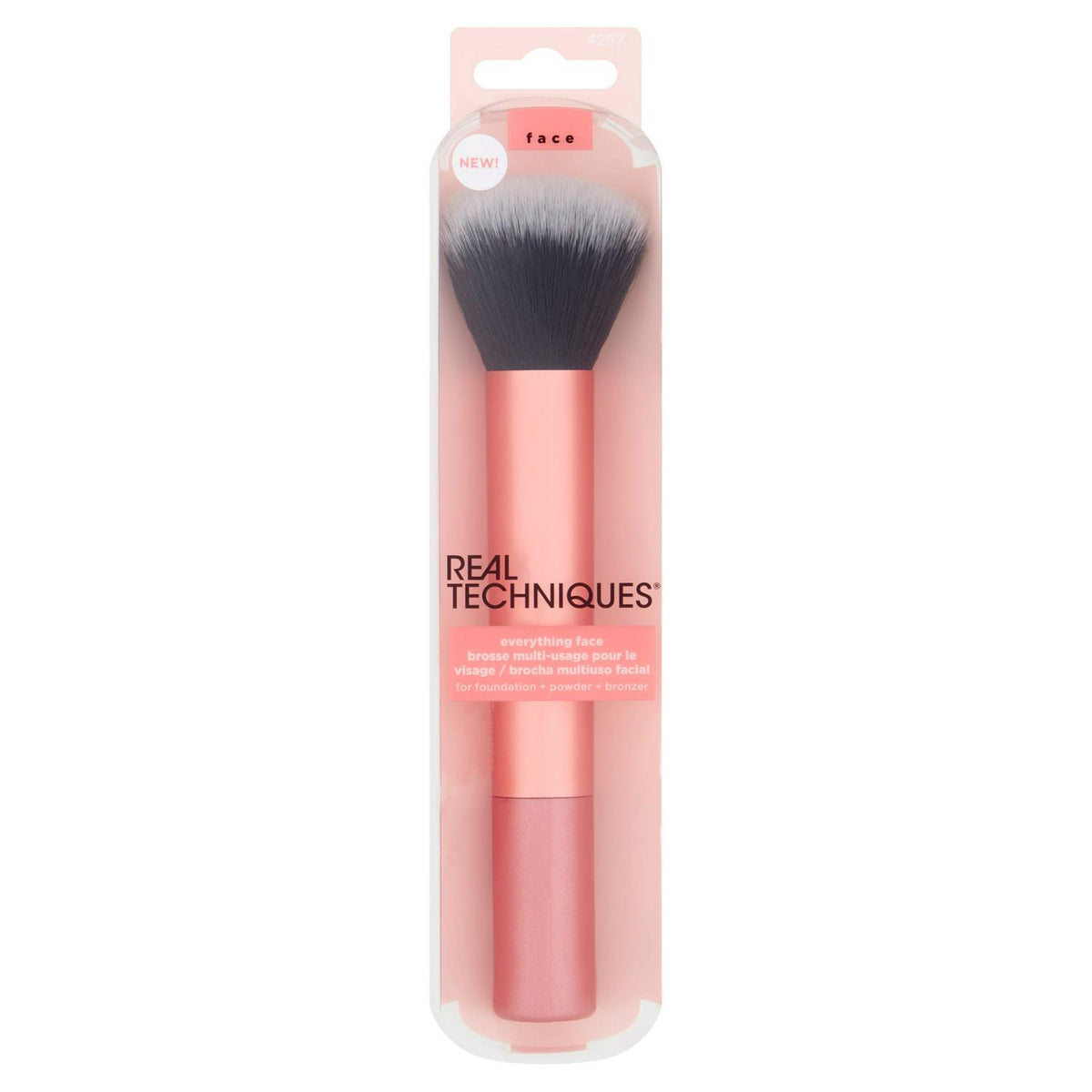 Real Techniques everything face makeup brush for foundation, powder, and bronzer, imported from the UK