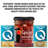 Peppadew Spicy Onion Crunch 130g, imported from the UK