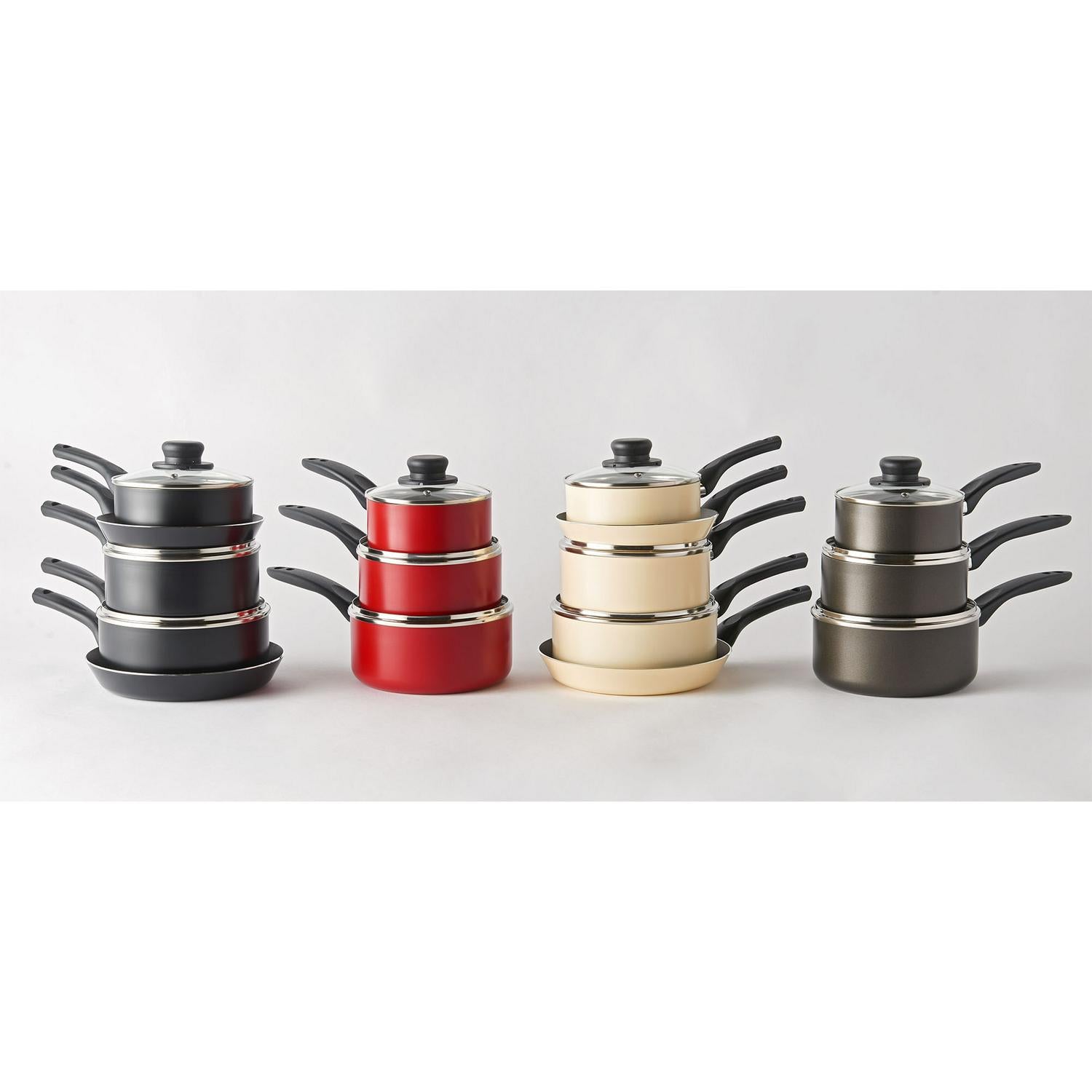 Sainsbury's Home aluminium pan set grey (British brand)