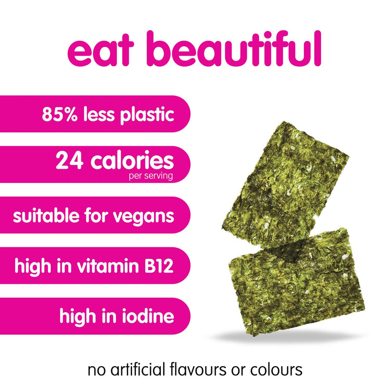 Itsu Crispy Seaweed Thins Sea Salt 4x5g, UK version