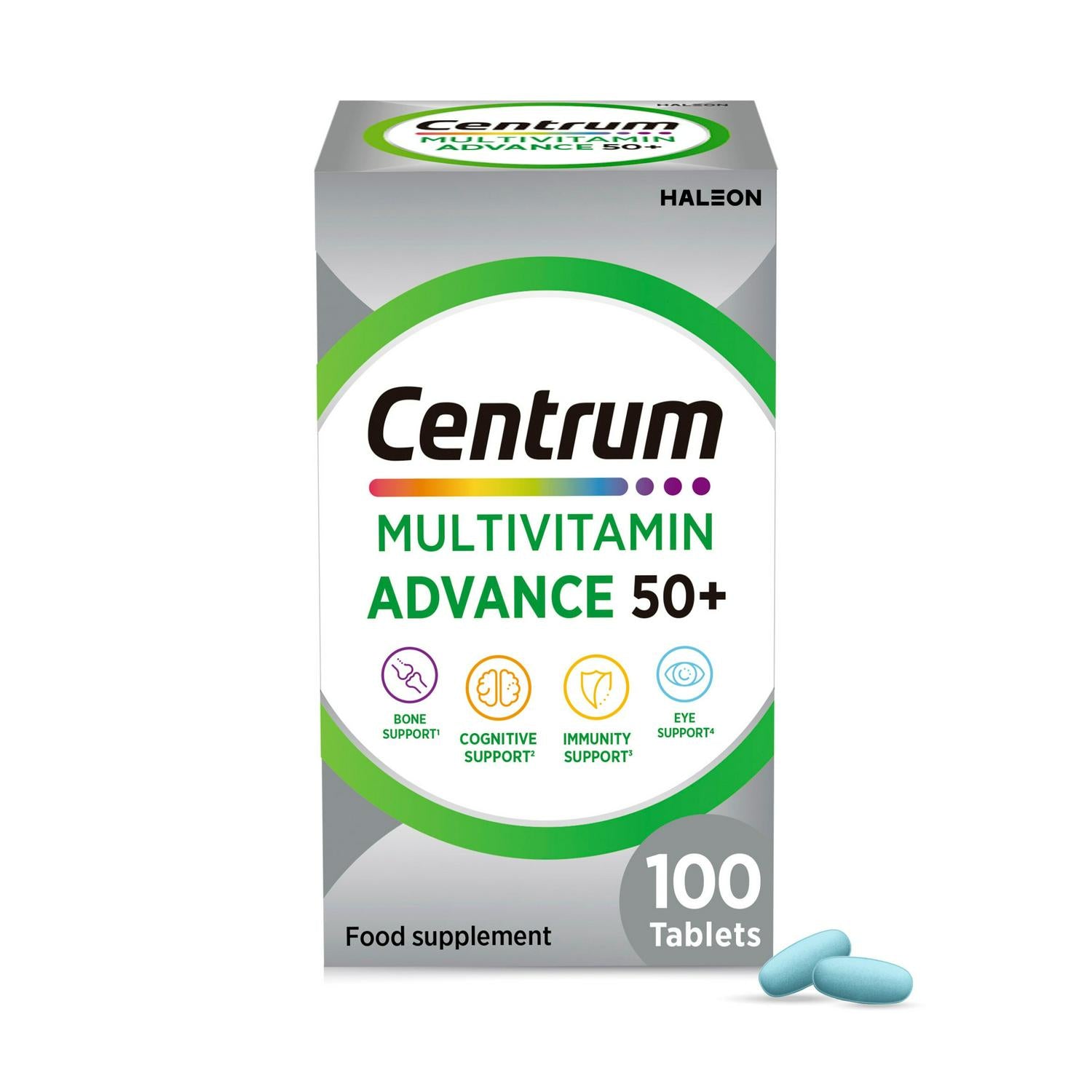 Centrum Advance 50+ Multivitamin tablets 100 - British product