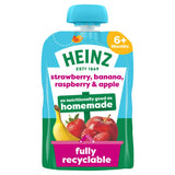 Heinz Strawberry Banana Raspberry Apple Baby Food Puree 100g, UK version