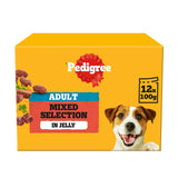 Pedigree Adult Wet Dog Food Pouches Mixed In Jelly 12x100g
