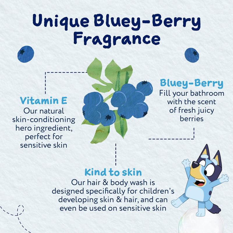Childs Farm Hair & Body Wash Bluey-berry 250ml - British product