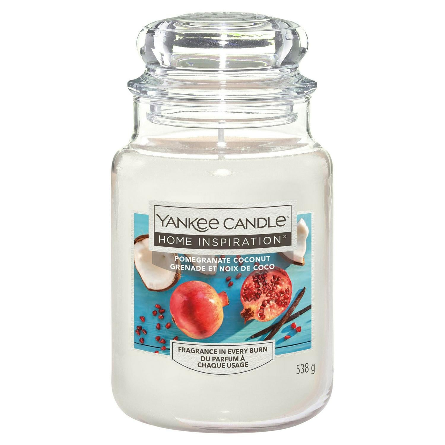 Yankee Candle Pomegranate Coconut Scented Candle Large Jar (British brand)