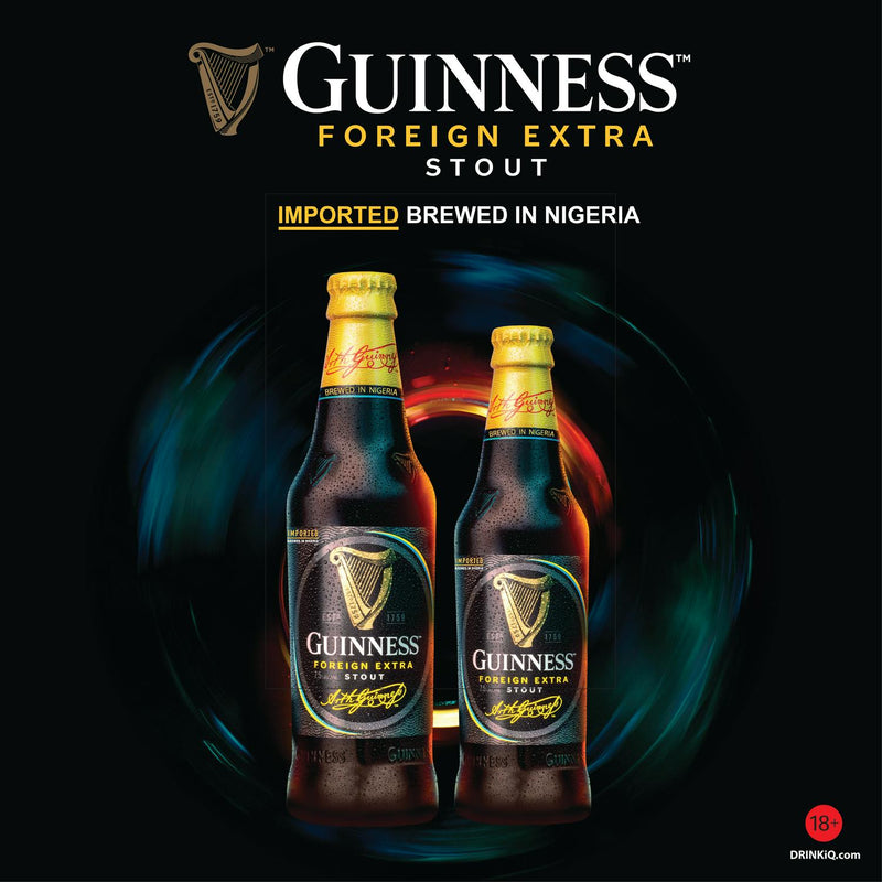 Guinness Foreign Extra Stout 4 pack 325ml bottles, UK version