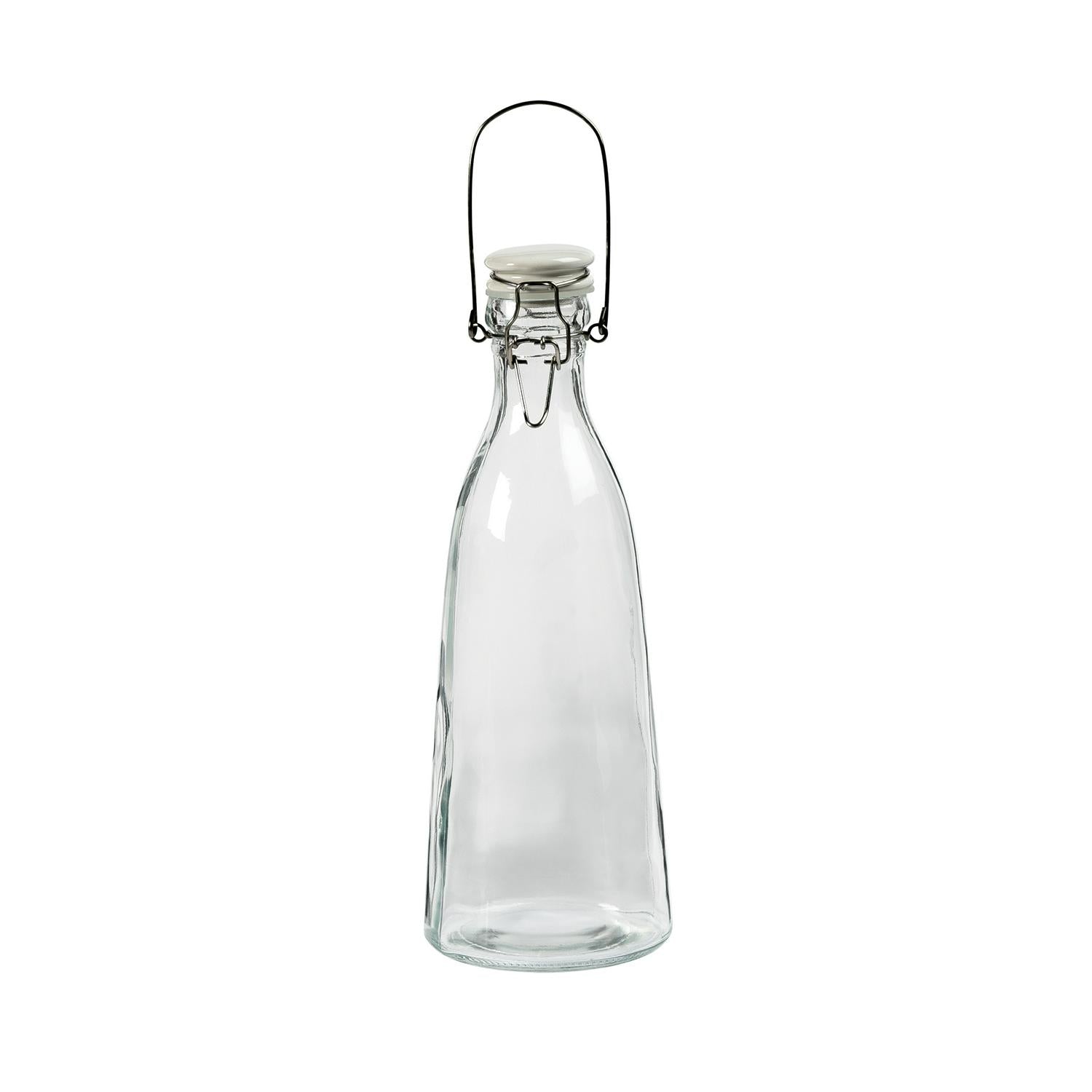 Home Klip Top Glass Bottle 1L