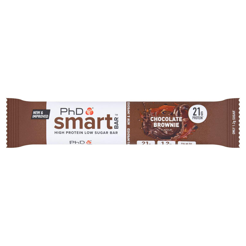 PhD chocolate brownie smart bar 64g protein (British brand)