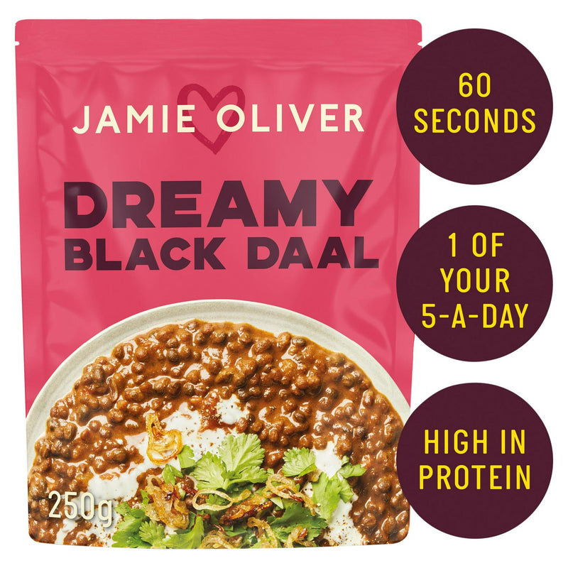 Jamie Oliver Dreamy Black Daal Pouch 250g, UK version