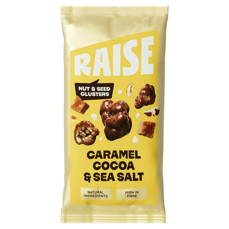 Raise Caramel Nuts Seeds Clusters 35g (British brand)