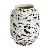 Habitat Faro Stamped Vase White Glazed 25.5cm, UK version