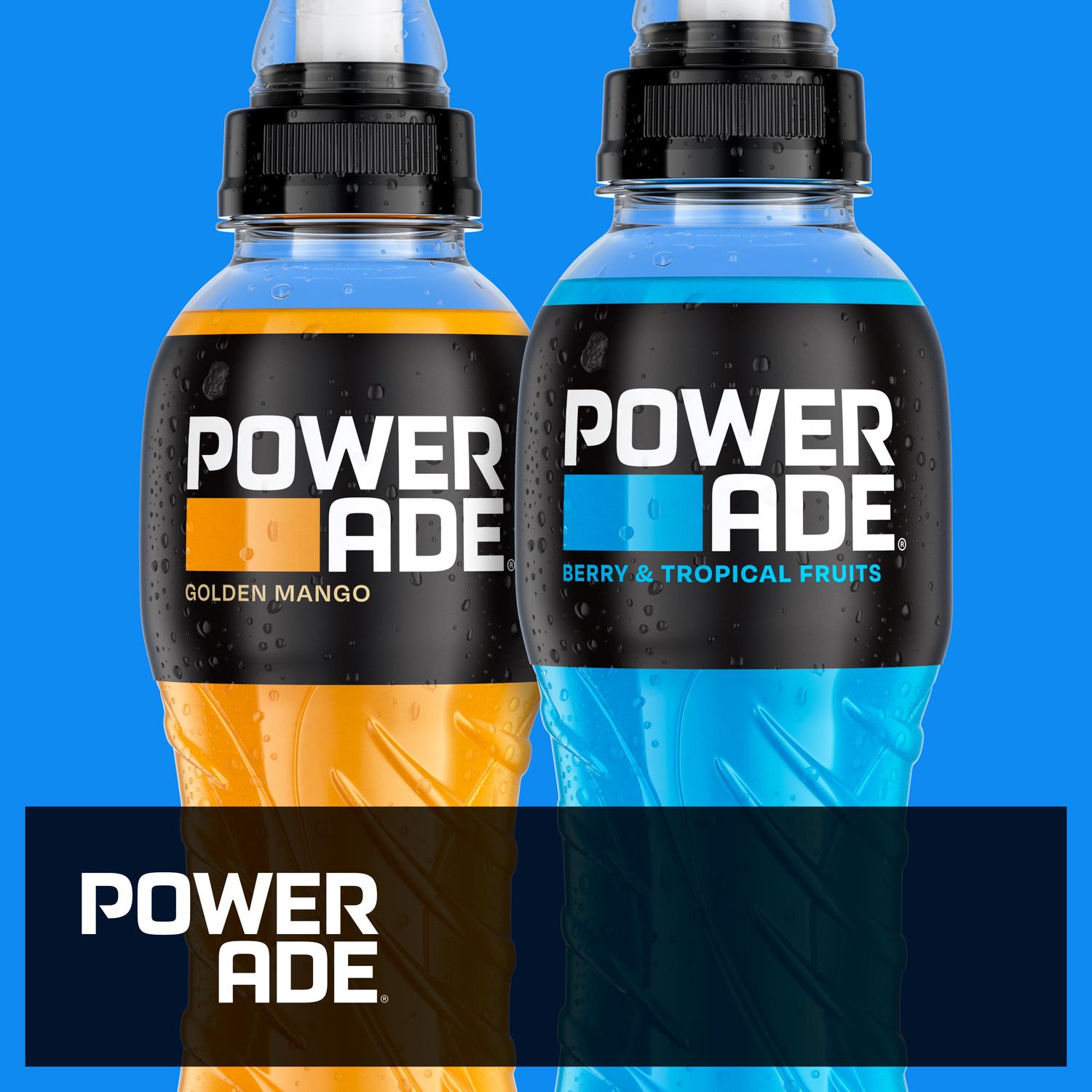 Powerade Sports Drink Berry & Tropical 500ml, imported from the UK