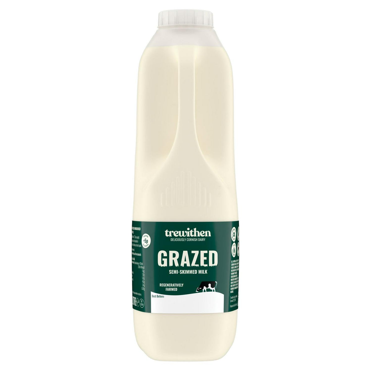 Cornish Pasteurised Homogenised Semi Skimmed Milk 1L