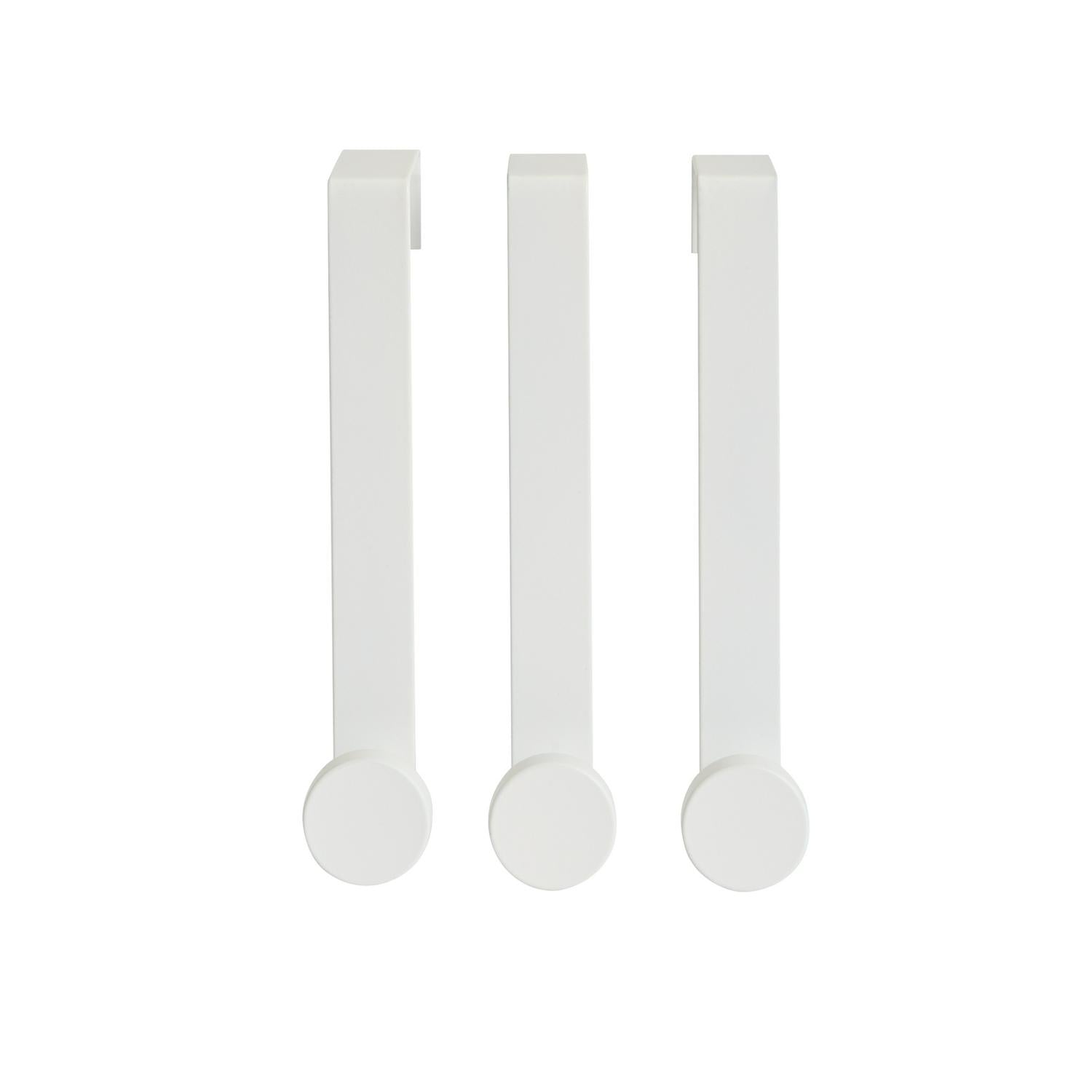 Sainsbury's Home white over door hook pack of 3 (British brand)