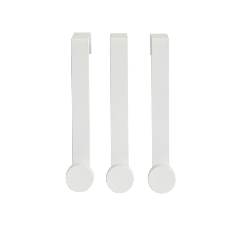 Sainsbury's Home white over door hook pack of 3 (British brand)
