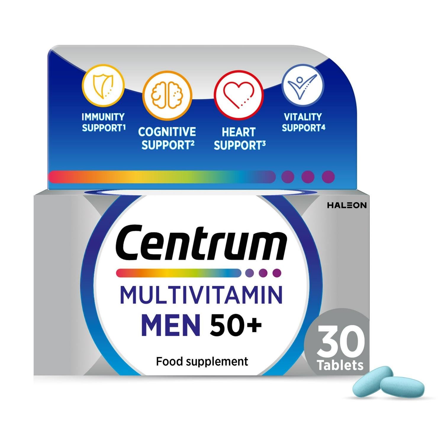 Centrum Men 50+ Multivitamin Tablets 30 pack - British product