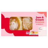 Sainsbury's Jam & Cream Scones, Summer Edition 2x60g