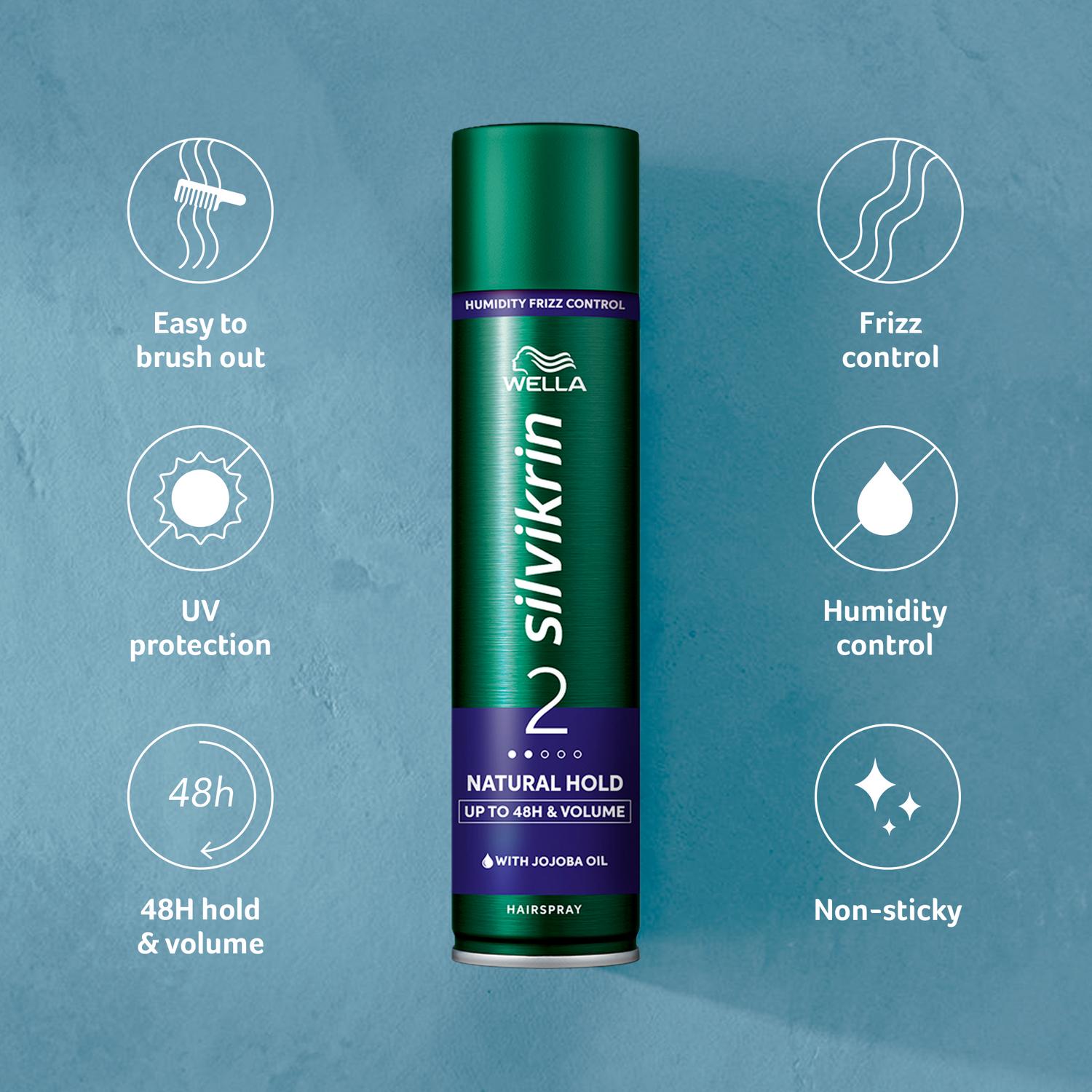 Wella Silvikrin Natural Hold Hairspray 400ml (British brand)