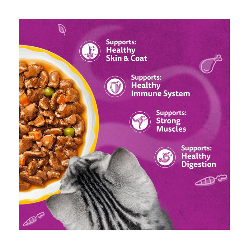 Whiskas 1+ Wet Cat Food Pouches 12x85g (British brand)