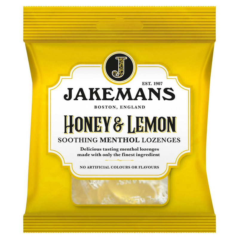 Jakemans honey and lemon lozenges 73g, UK version