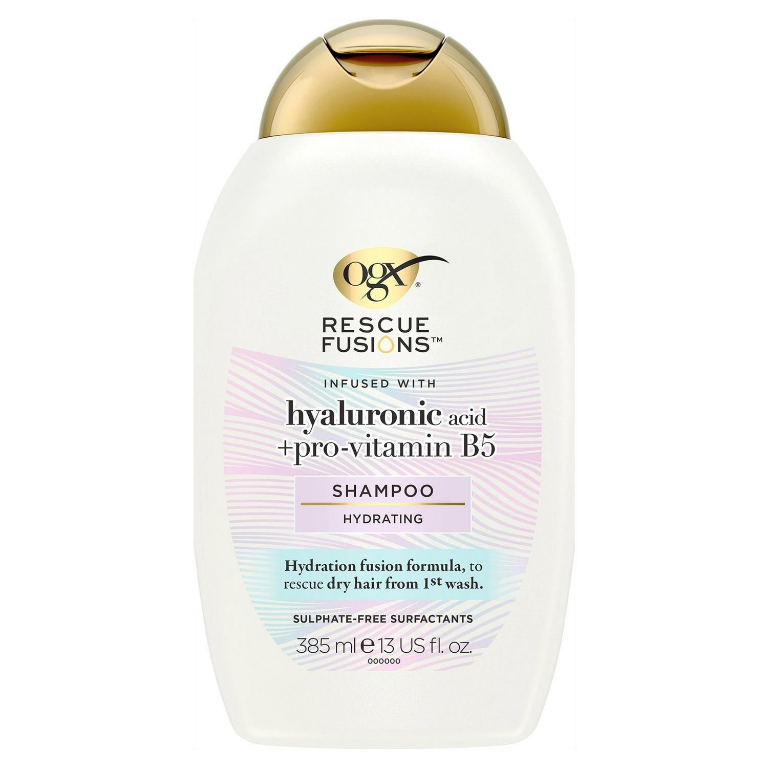 OGX Rescue Fusions Hyaluronic Acid Shampoo, imported from the UK