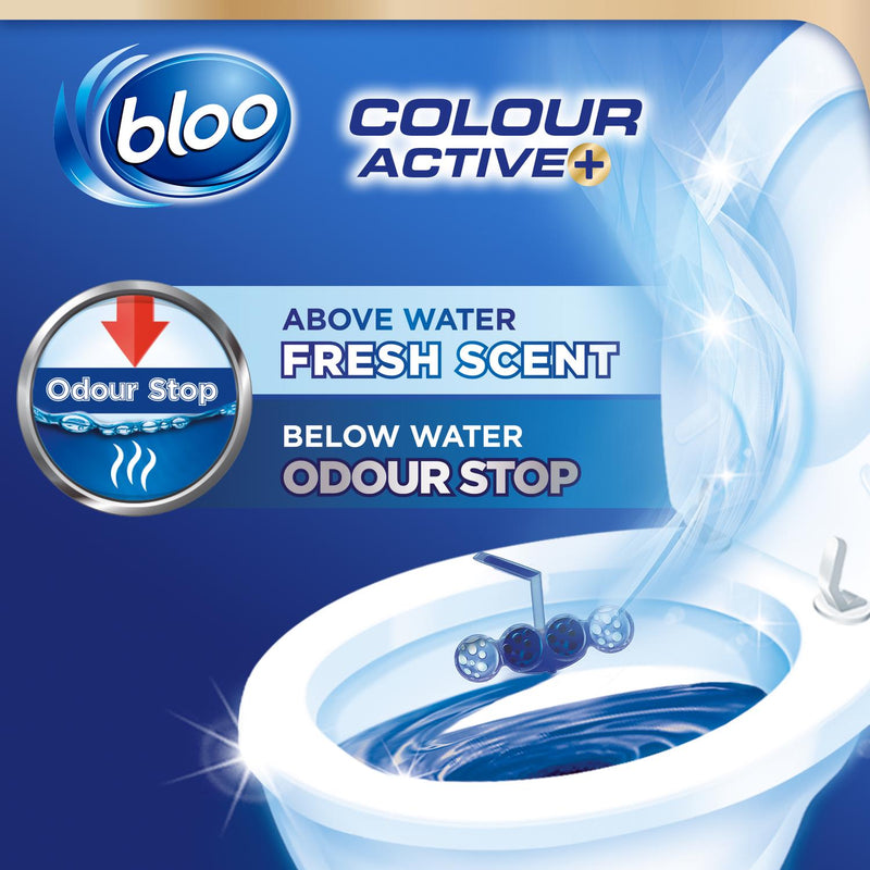 Bloo Colour Active+ Bleach Rim Blocks 2 x 50g - British product