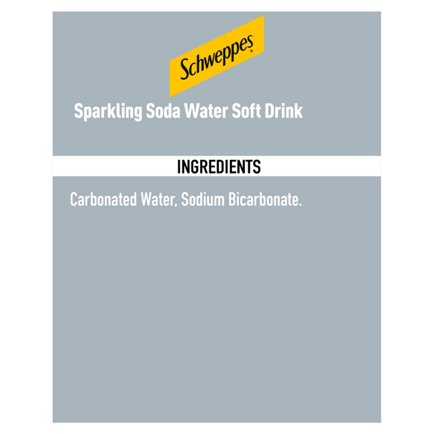 Schweppes sparkling Soda Water 1L bottle (British brand)