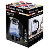 Russell Hobbs glass kettle black 1.7L, imported from the UK