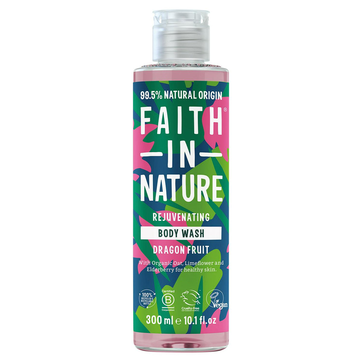 Dragon Fruit Body Wash with Organic Oat, Limeflower and Elderberry 300ml