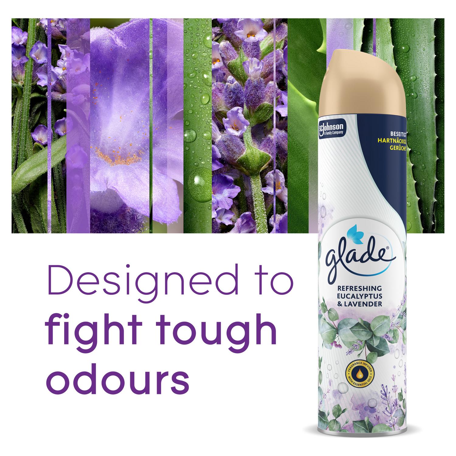Glade Aerosol Air Freshener Eucalyptus & Lavender 300ml, UK version