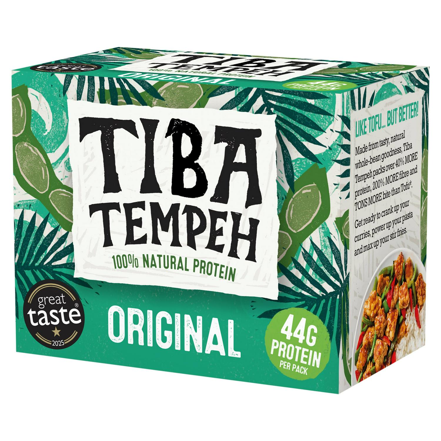 Tiba Organic Tempeh Original Soy Block 200g (British brand)