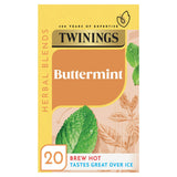 Twinings Buttermint herbal tea bags 20 Count, imported from the UK