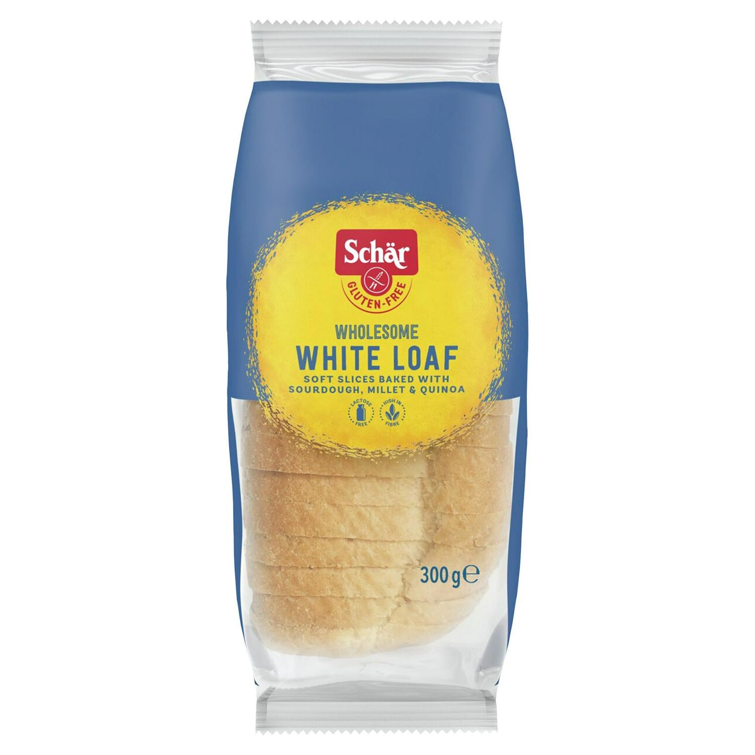 Schar White Wholesome Gluten Free Sliced Bread 300g (British brand)