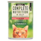 Sainsbury's Adult Complete Nutrition with Salmon in Jelly Cat Food 1+ Years 400g
