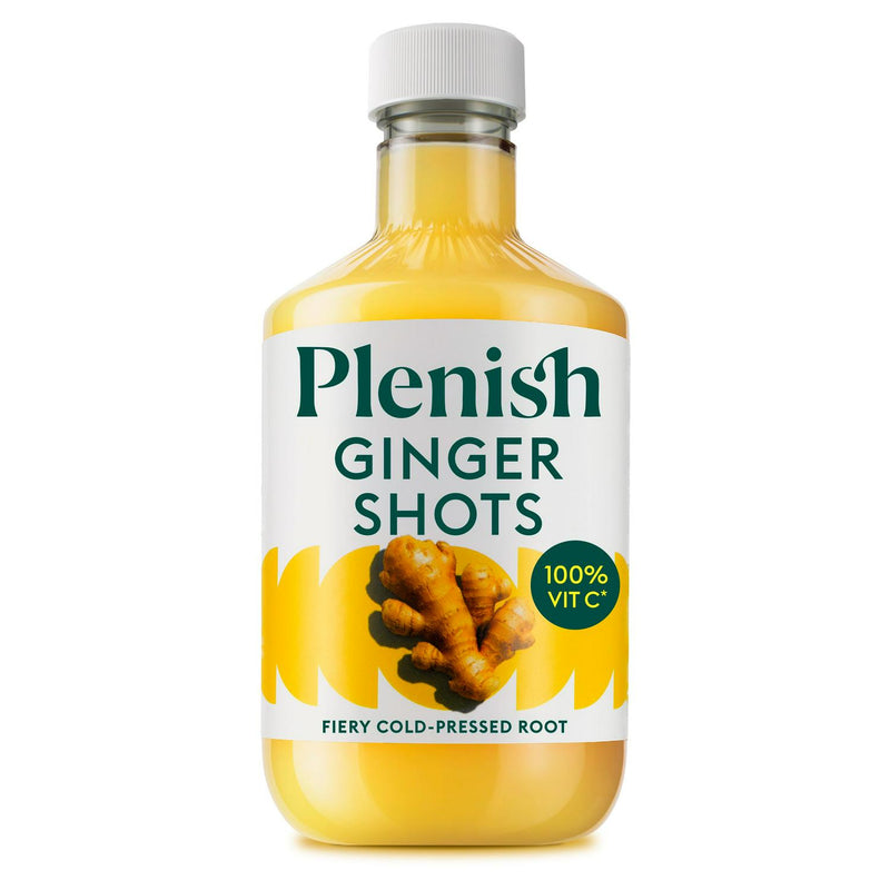 Plenish Ginger Immunity Shots 7 x 60ml, imported from the UK